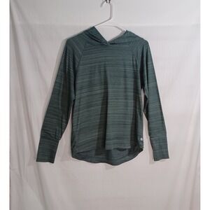 Women's‎ Apana Green/Black Hoodie Activewear Long Sleeve Top Size Medium